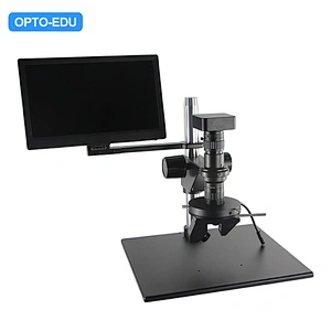 Microscopio video con zoom a rotazione manuale 2D/3D