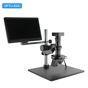 Microscopio video con zoom a rotazione manuale 2D/3D